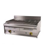 Elektro Wassergrill - 12kW - 2 Brenner - 870x650x440mm