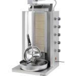 Gas Gyros- und Dönergrill mit 5 Brennern, max. 60 kg, 13,5 kW