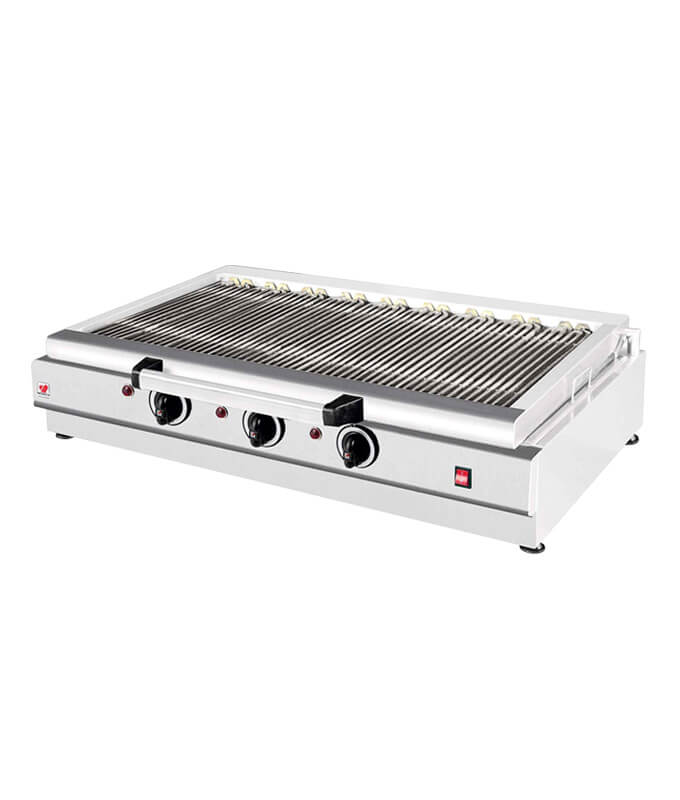 Elektro-Wassergrill CHIOS-3 mit 11,4 kW und 3 Grillzonen